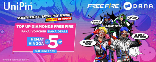 Beli Voucher Dana Deals & Saatnya Koleksi Booyah Pass Terbaru!